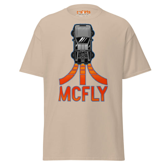 McFly T-Shirt | Retro Time Travel Parody Tee - Sand - T-Shirts Online
