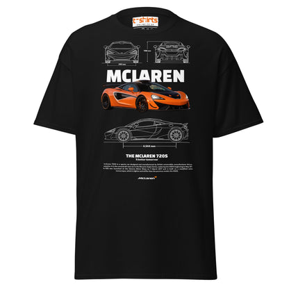 McLaren 720S T-Shirt | British Supercar Enthusiast Tee - Black - T-Shirts Online