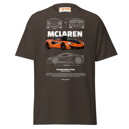 McLaren 720S T-Shirt | British Supercar Enthusiast Tee - Dark Chocolate - T-Shirts Online