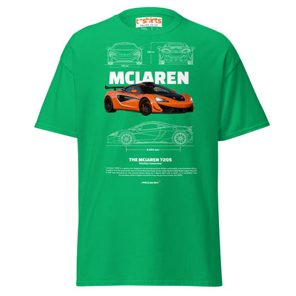 McLaren 720S T-Shirt | British Supercar Enthusiast Tee - Irish Green - T-Shirts Online