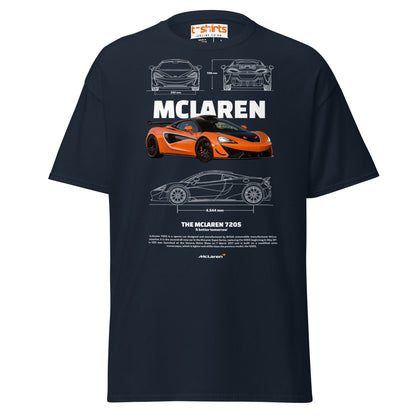 McLaren 720S T-Shirt | British Supercar Enthusiast Tee - Navy - T-Shirts Online