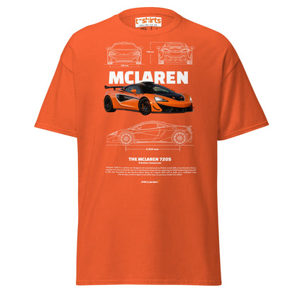 McLaren 720S T-Shirt | British Supercar Enthusiast Tee - Orange - T-Shirts Online