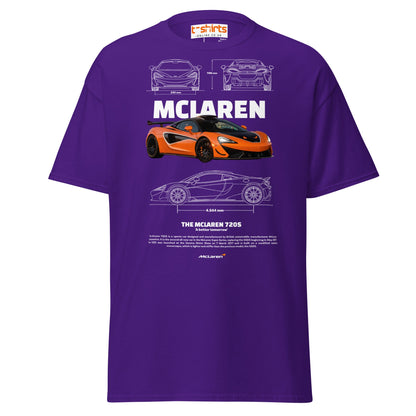 McLaren 720S T-Shirt | British Supercar Enthusiast Tee - Purple - T-Shirts Online