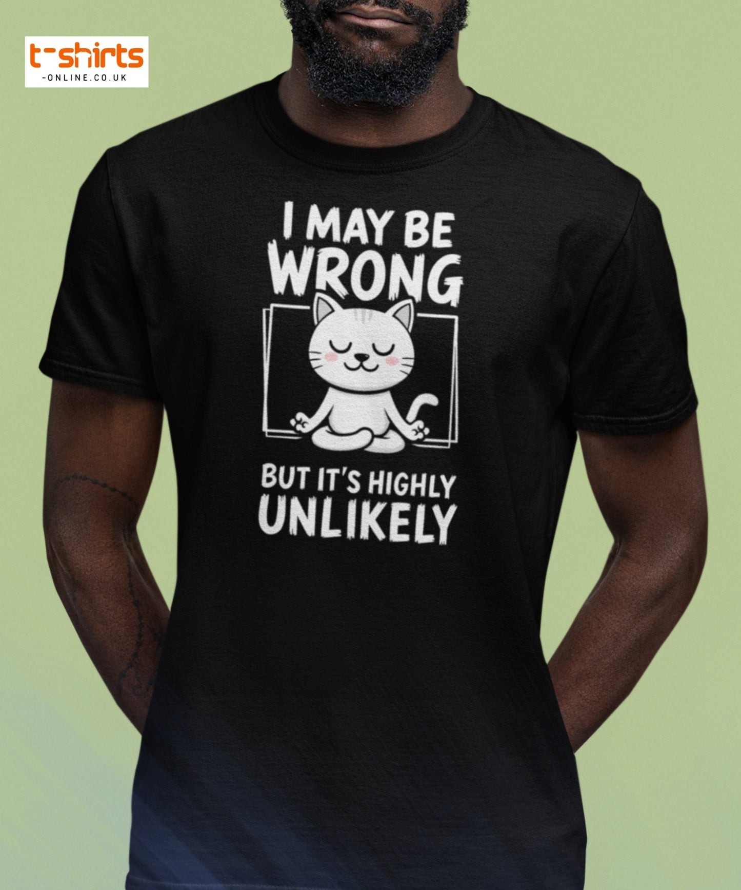Meditating Cat T-Shirt – Funny Confidence Quote Tee - Maroon - T-Shirts Online