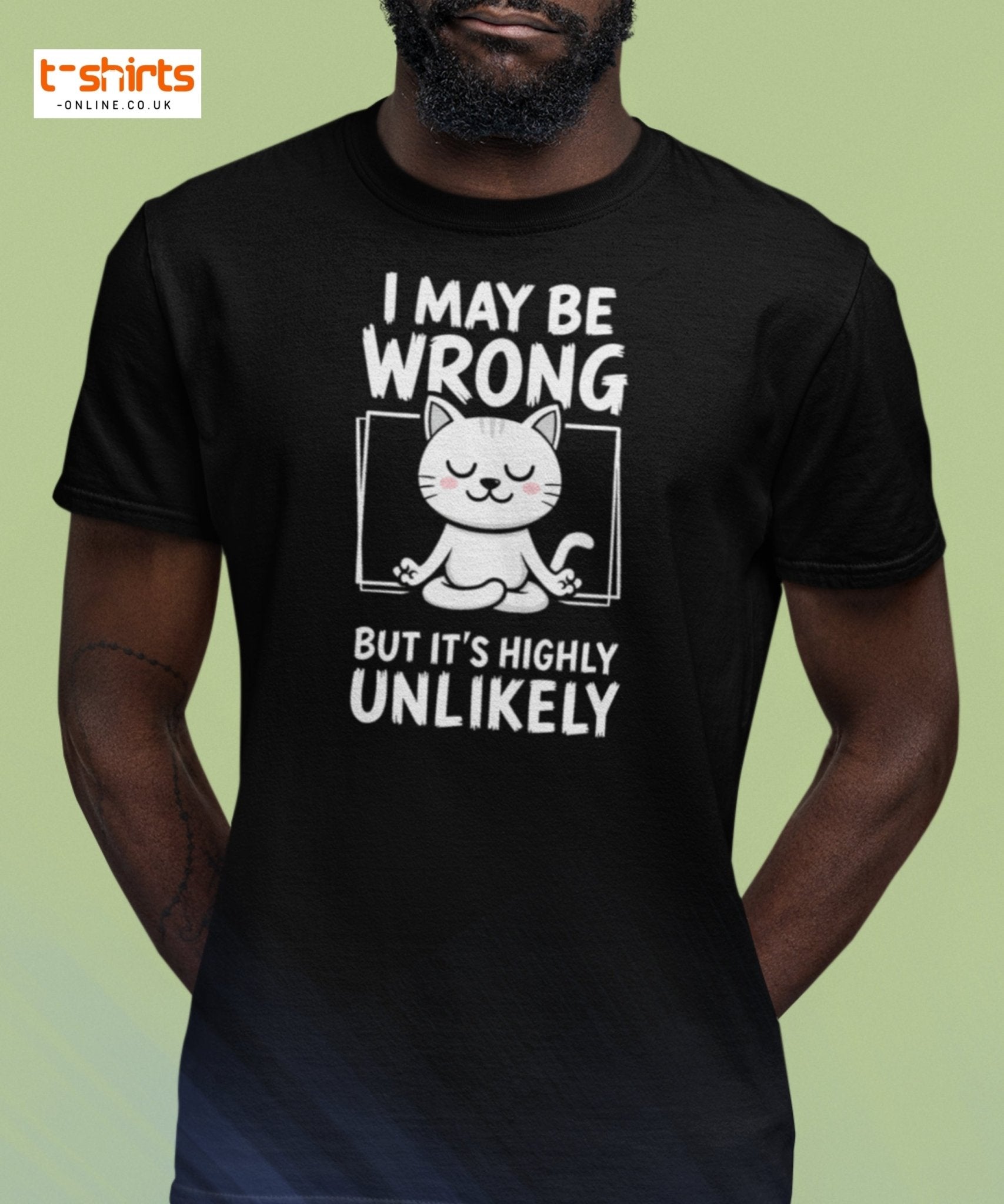Meditating Cat T-Shirt – Funny Confidence Quote Tee - Maroon - T-Shirts Online