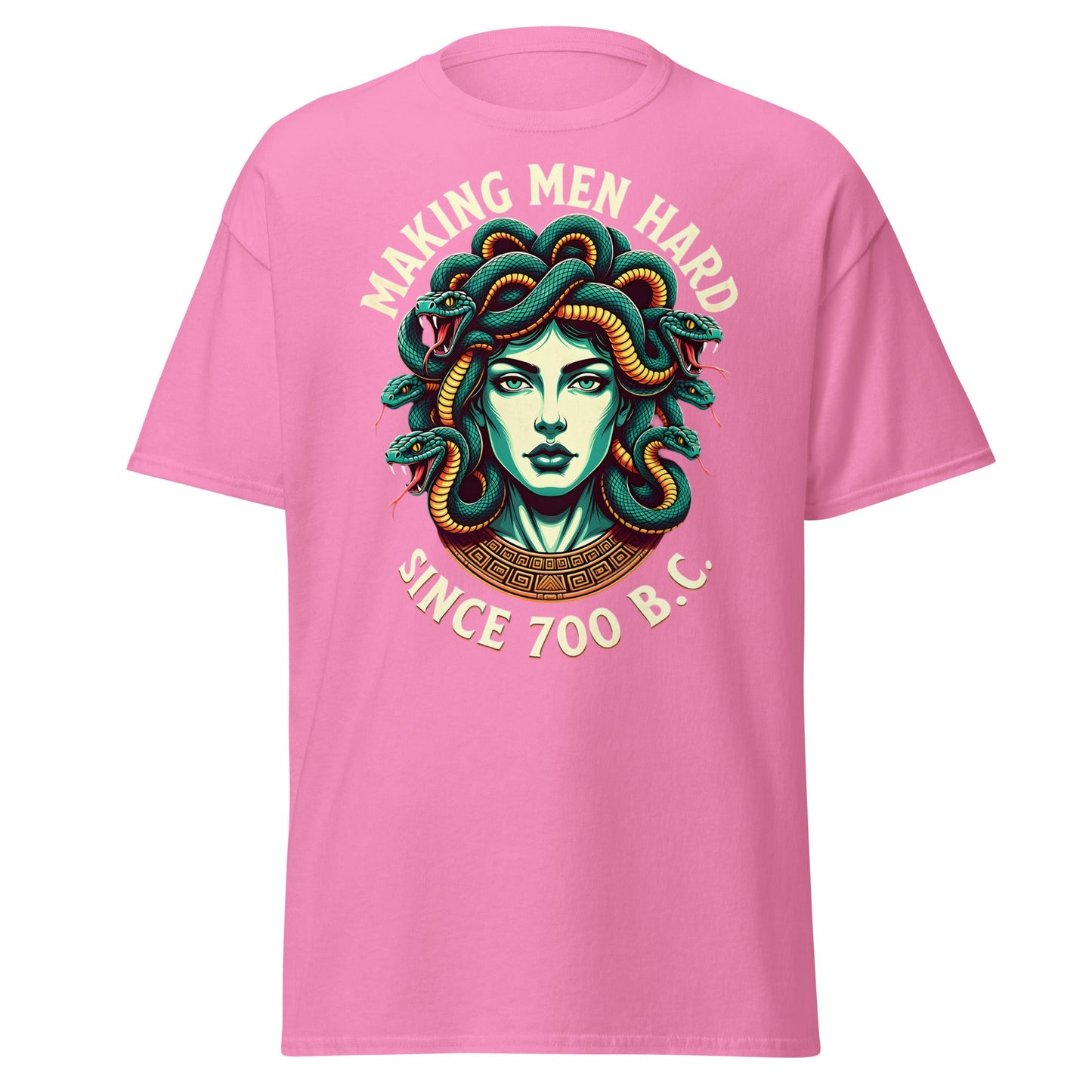 Medusa Making Men Hard Since 700 BC – Funny Myth T-Shirt - Azalea - T-Shirts Online