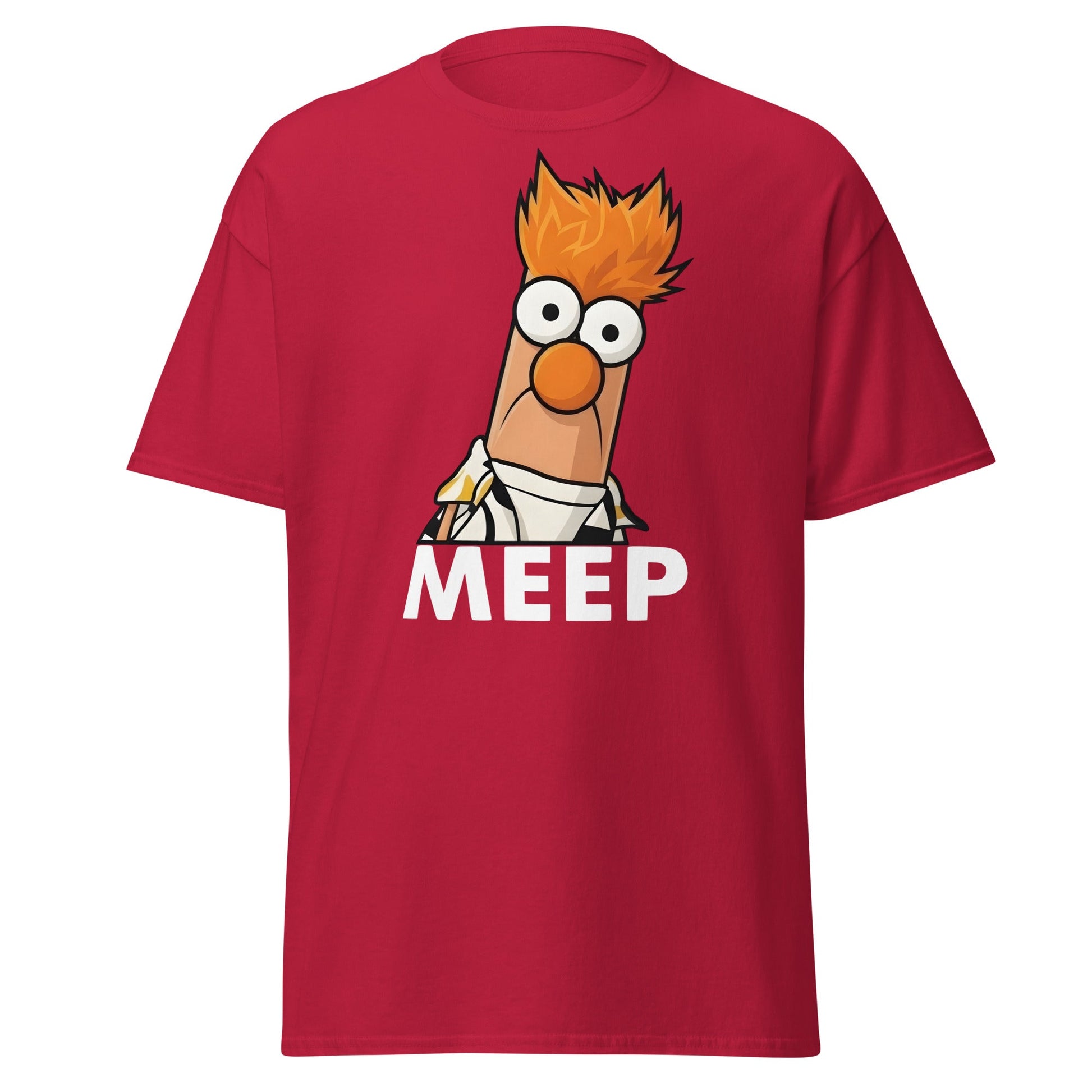Meep Beaker Muppet Inspired Graphic T-Shirt - Funny Tee - Cardinal - T-Shirts Online