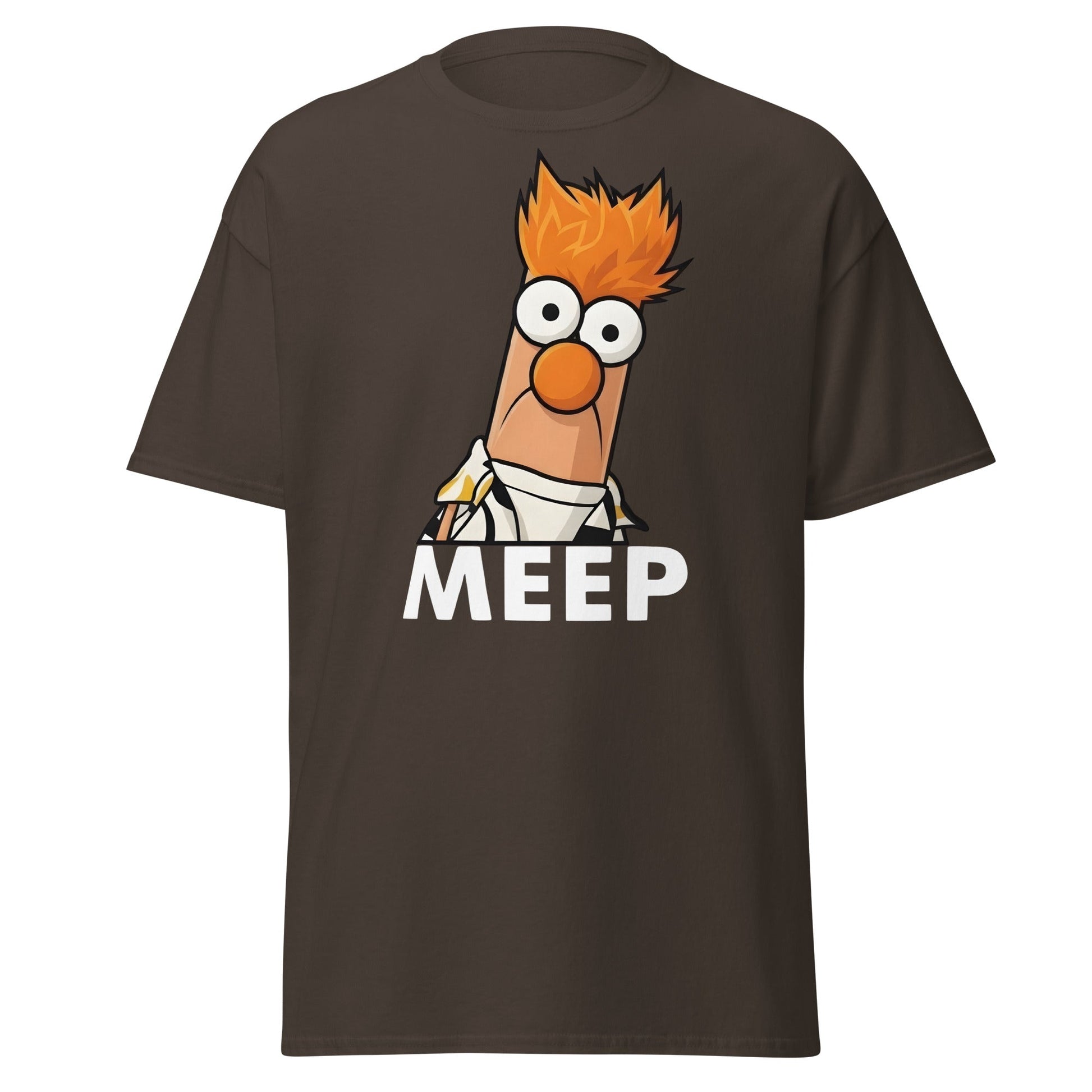 Meep Beaker Muppet Inspired Graphic T-Shirt - Funny Tee - Dark Chocolate - T-Shirts Online