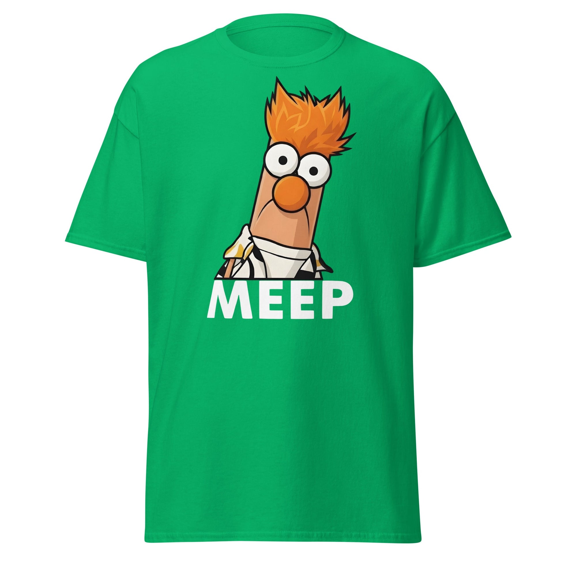 Meep Beaker Muppet Inspired Graphic T-Shirt - Funny Tee - Irish Green - T-Shirts Online
