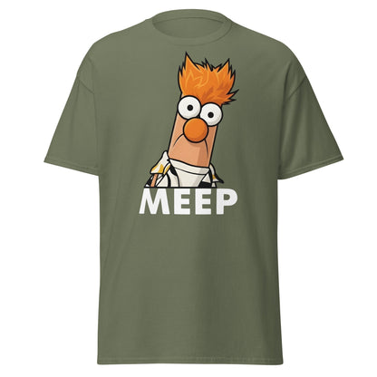 Meep Beaker Muppet Inspired Graphic T-Shirt - Funny Tee - Military Green - T-Shirts Online