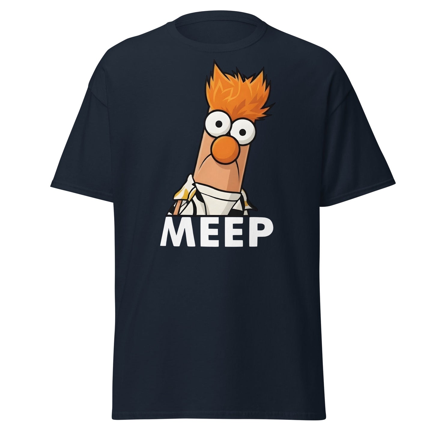 Meep Beaker Muppet Inspired Graphic T-Shirt - Funny Tee - Navy - T-Shirts Online