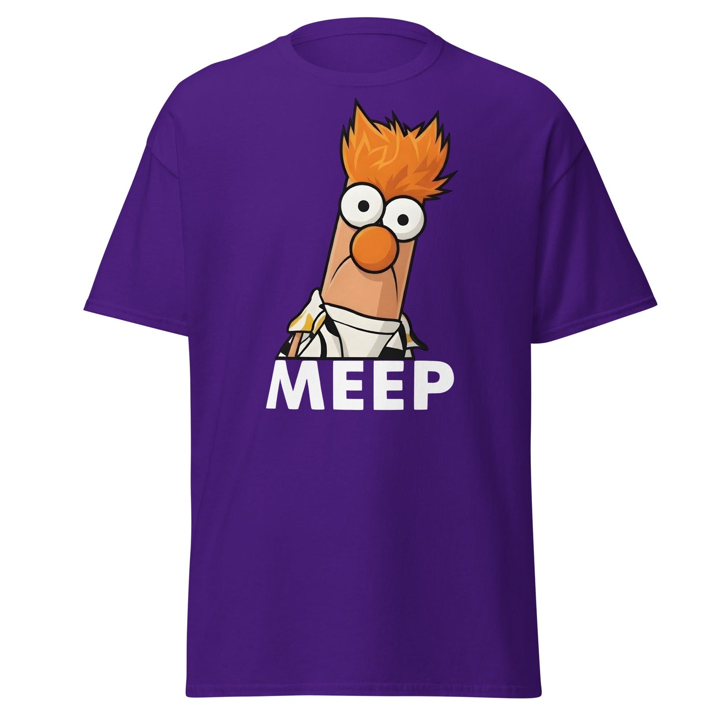 Meep Beaker Muppet Inspired Graphic T-Shirt - Funny Tee - Purple - T-Shirts Online