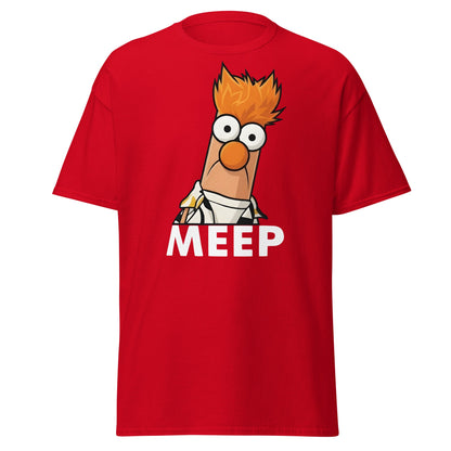 Meep Beaker Muppet Inspired Graphic T-Shirt - Funny Tee - Red - T-Shirts Online