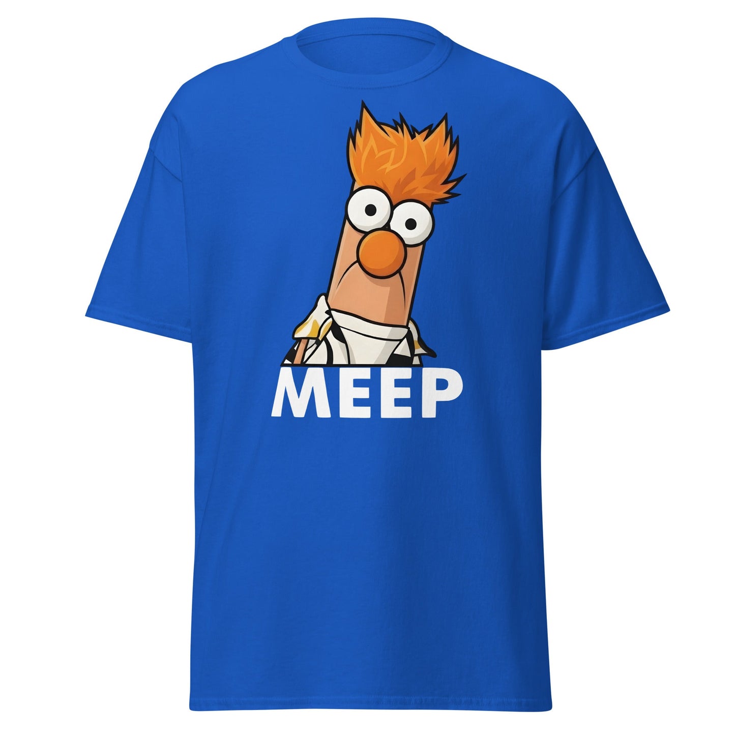 Meep Beaker Muppet Inspired Graphic T-Shirt - Funny Tee - Royal - T-Shirts Online