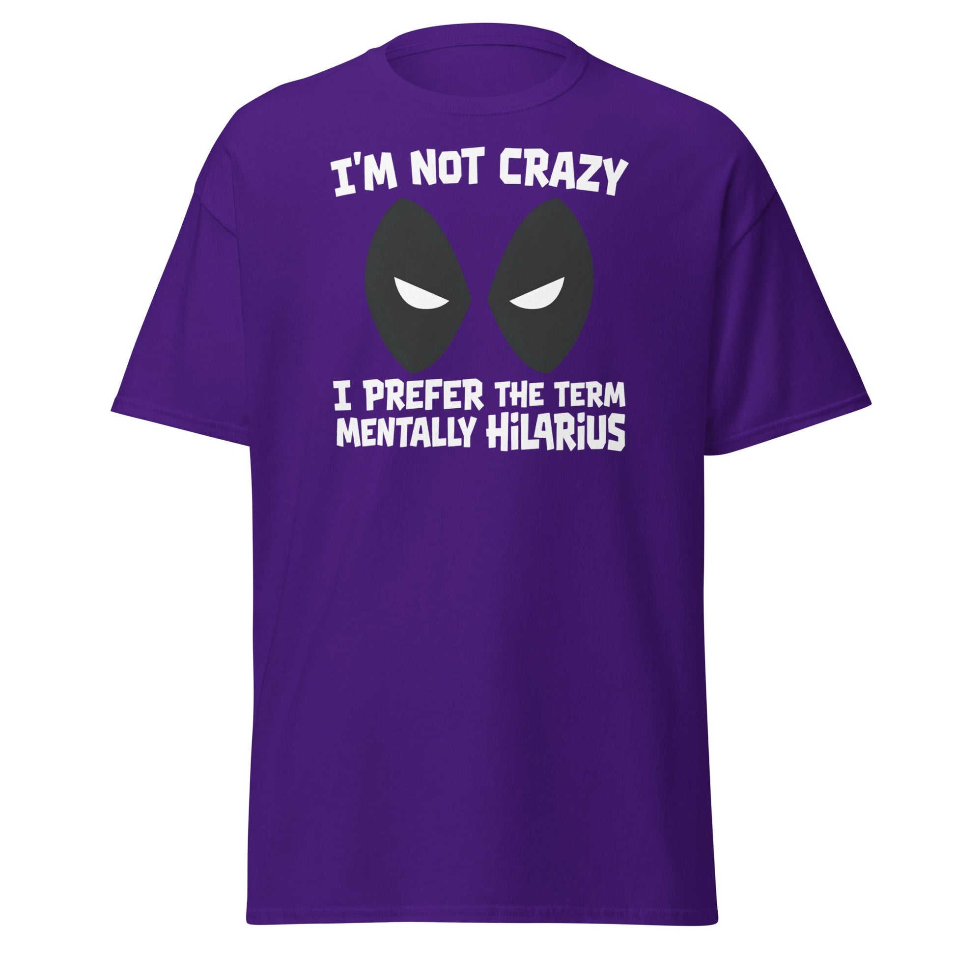 Mentally Hilarious T-Shirt | Funny Sarcastic Tee - Purple - T-Shirts Online