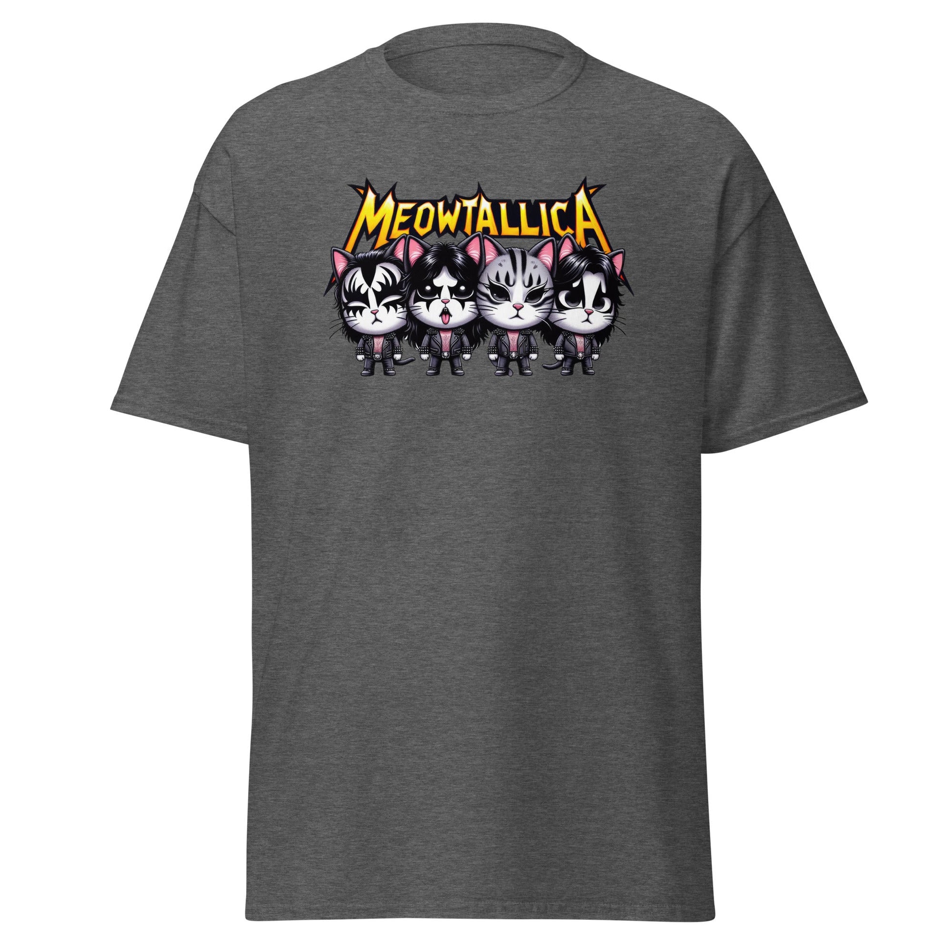 Meowtallica | Cat T-Shirt - Dark Heather - T-Shirts Online