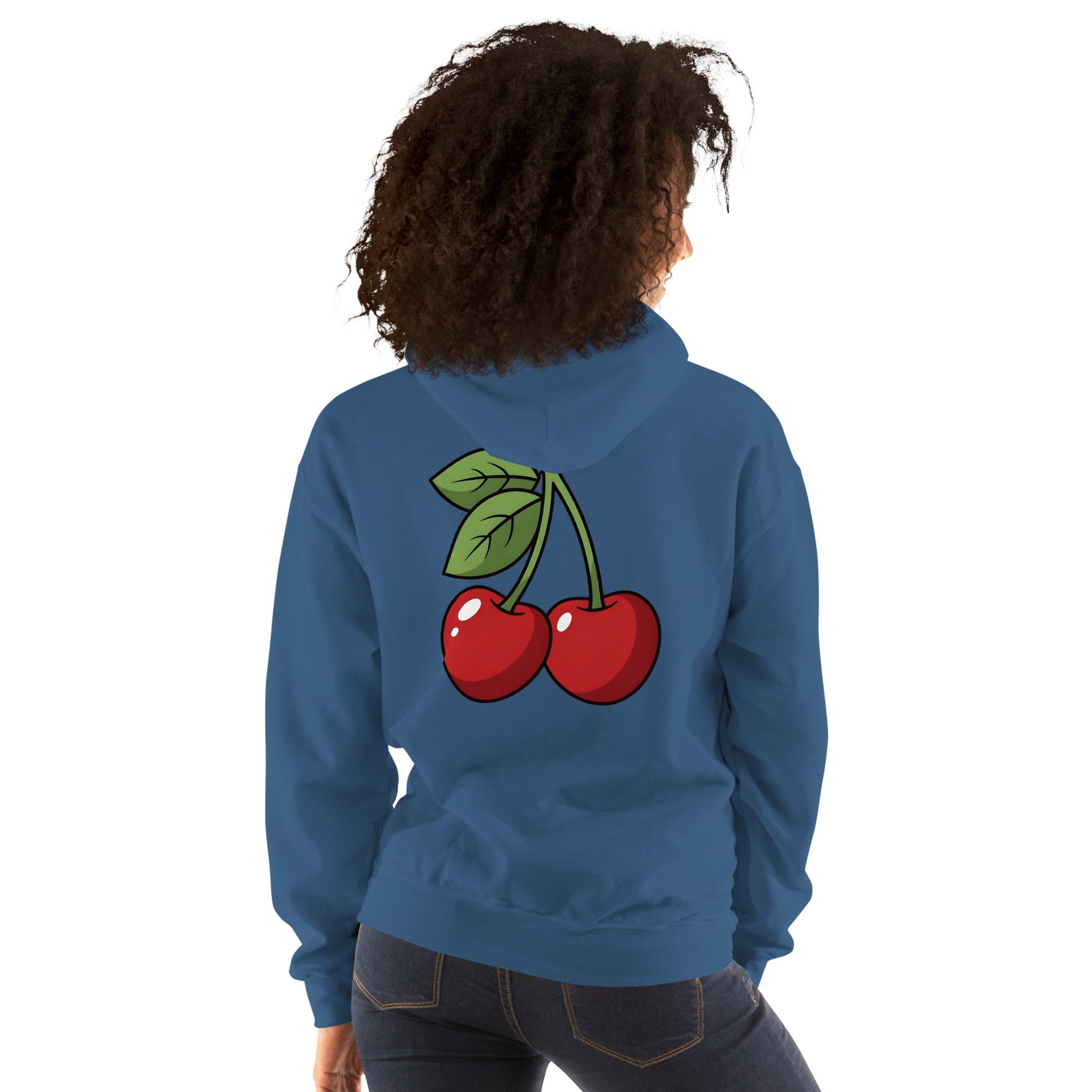 Merry Cherry Hoodie - Indigo Blue - T-Shirts Online