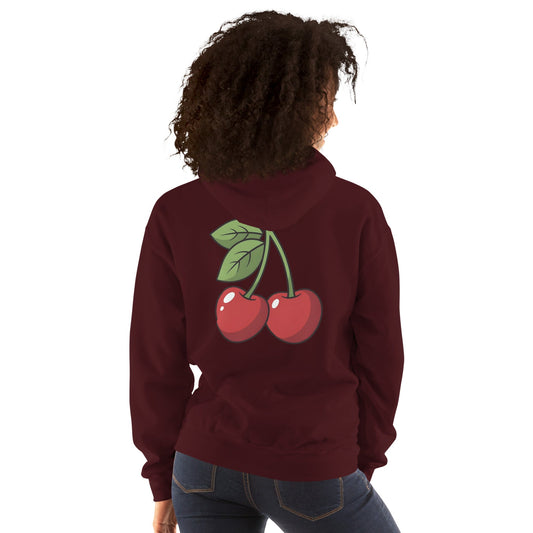 Merry Cherry Hoodie - Maroon - T-Shirts Online