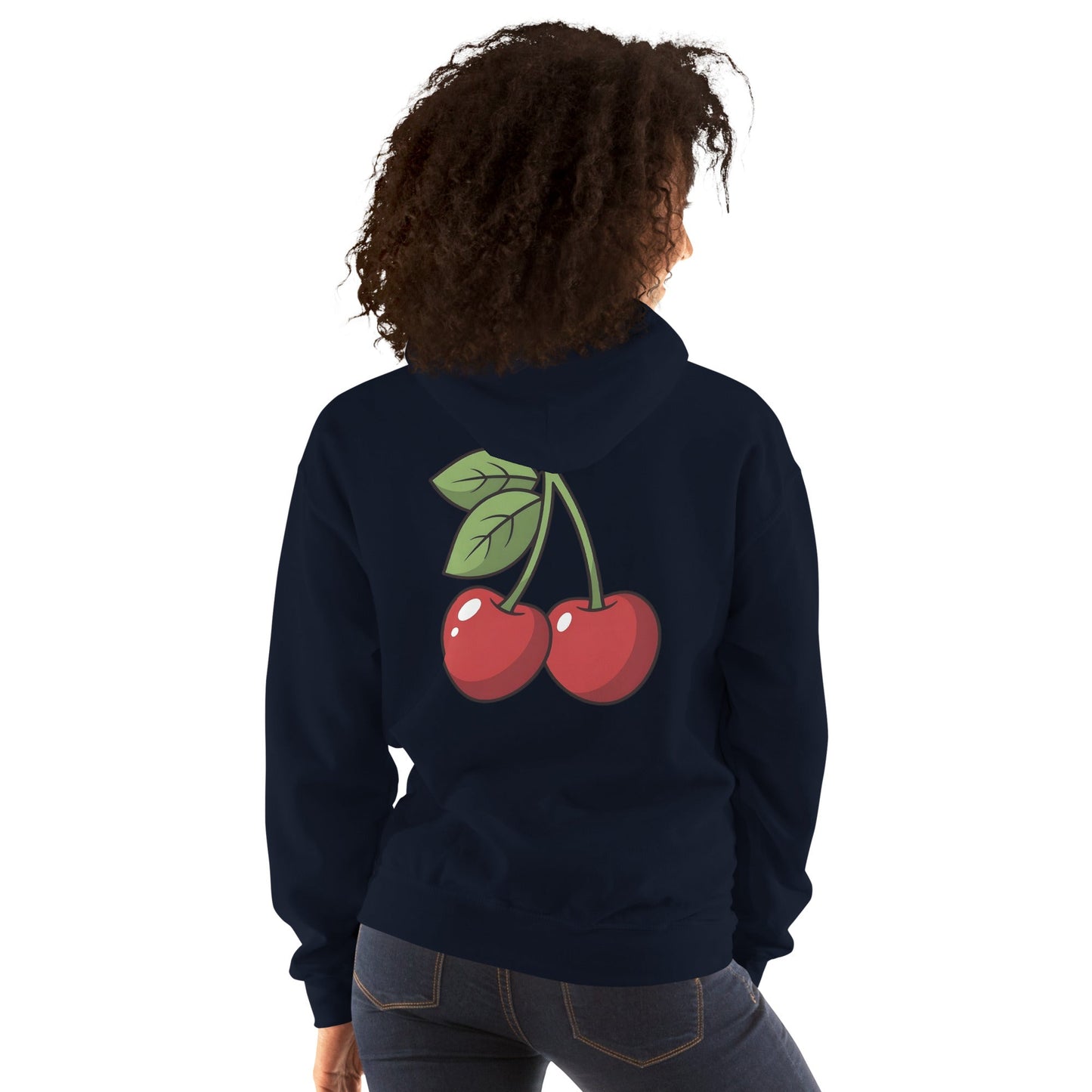 Merry Cherry Hoodie - Navy - T-Shirts Online