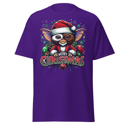 Merry Christmas Gremlin T-Shirt | Gizmo Holiday Tee - Purple - T-Shirts Online