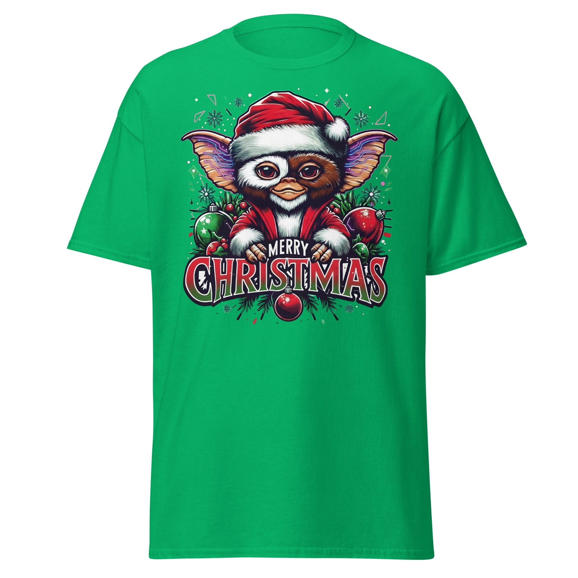 Merry Christmas Gremlin T-Shirt - Irish Green - T-Shirts Online