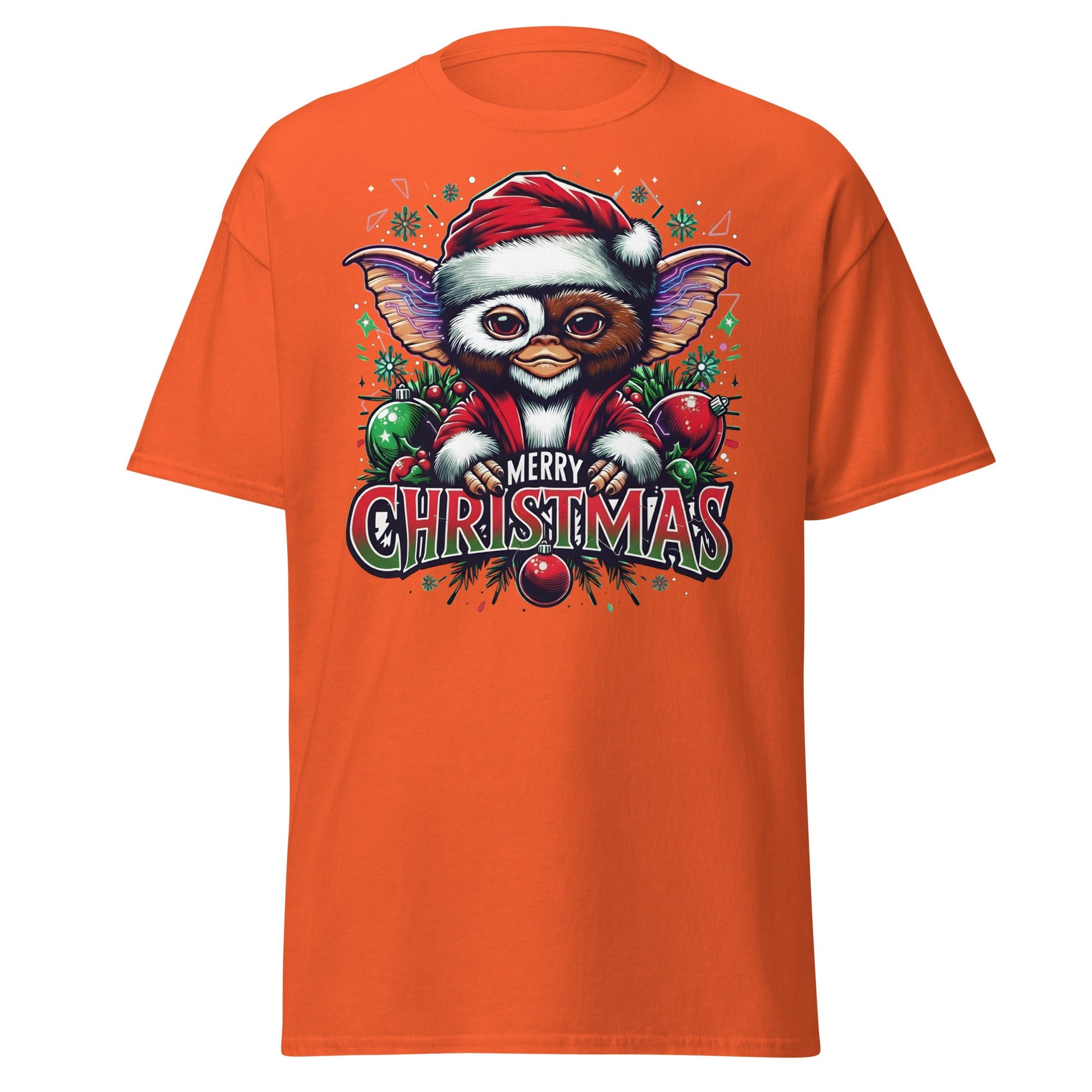 Merry Christmas Gremlin T-Shirt - Orange - T-Shirts Online