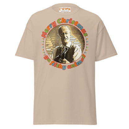 Merry Christmas Ya Filthy Animal Retro Movie T-Shirt - Sand - T-Shirts Online