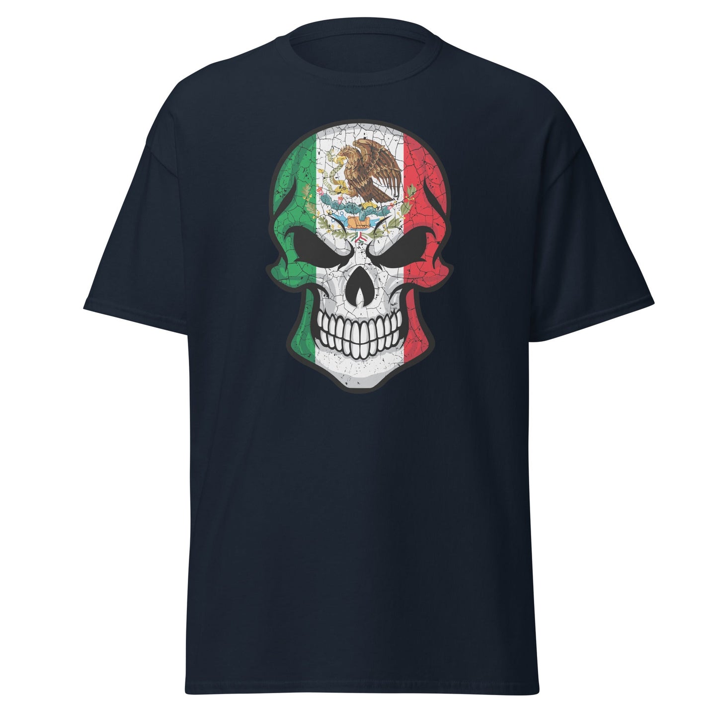 Mexico Skull | Skull T-Shirt - Navy - T-Shirts Online