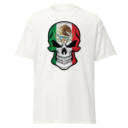 Mexico Skull | Skull T-Shirt - White - T-Shirts Online