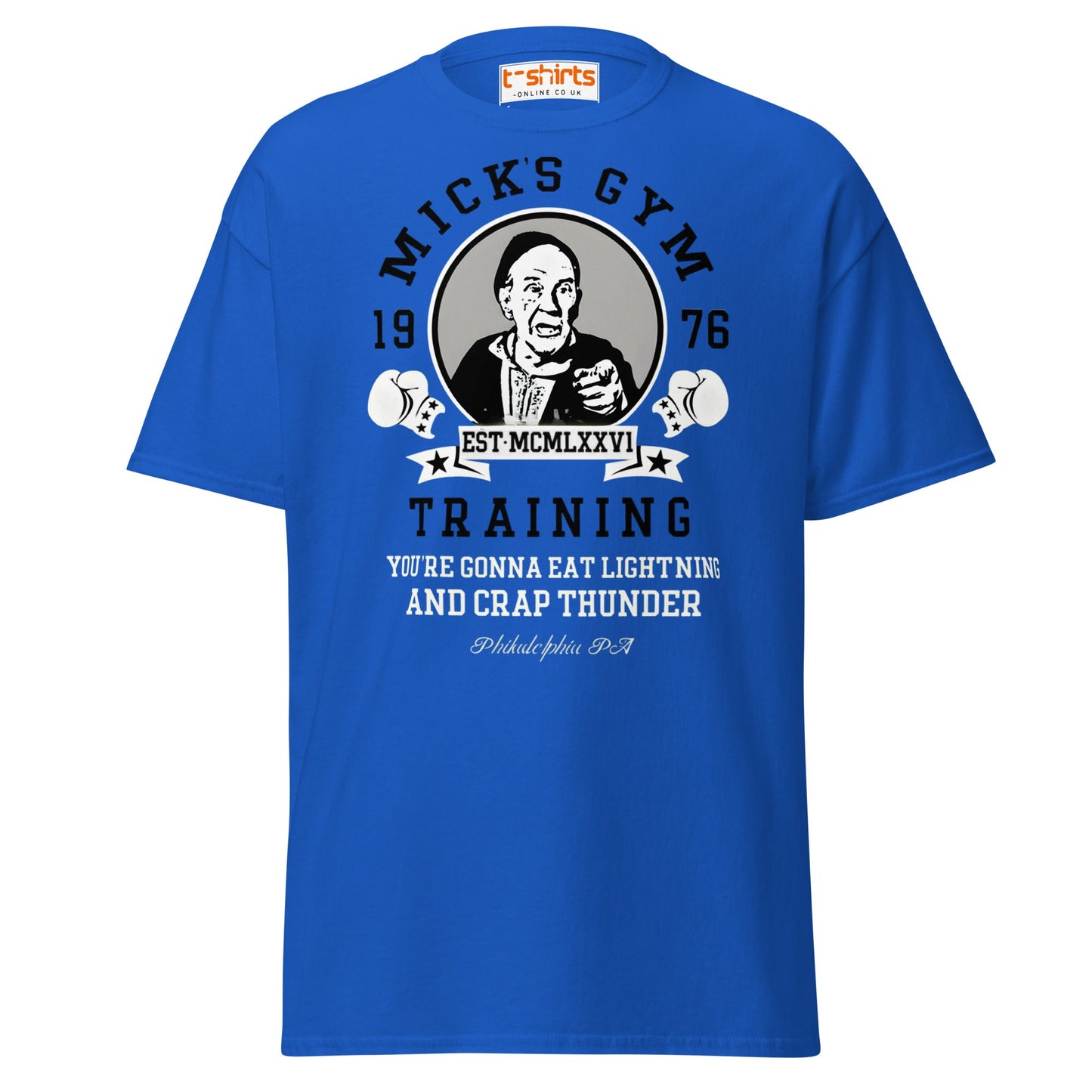 Mick’s Gym T-Shirt - Royal - T-Shirts Online