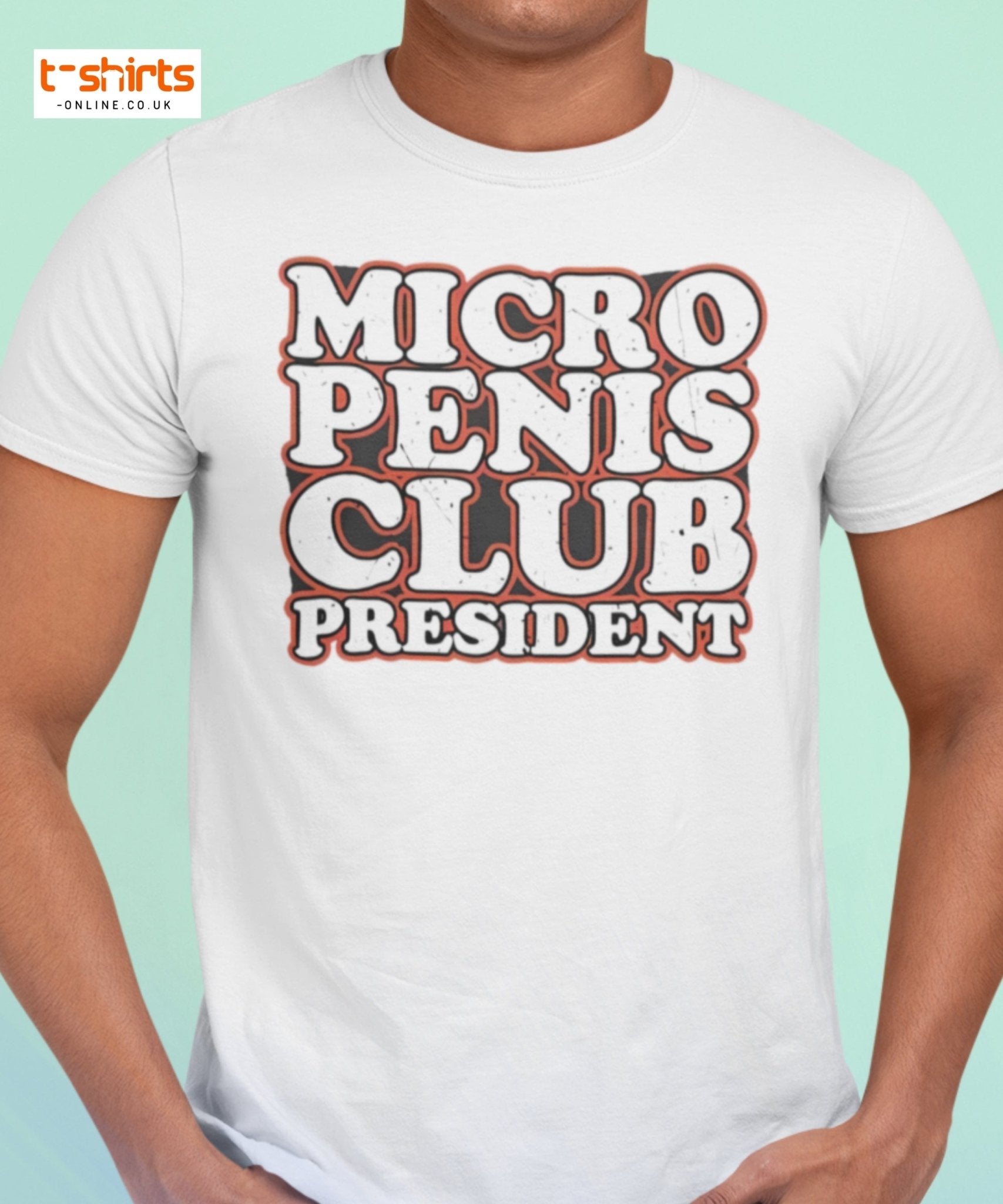 Micro Penis Club President T-Shirt | Funny Adult Tee - Maroon - T-Shirts Online