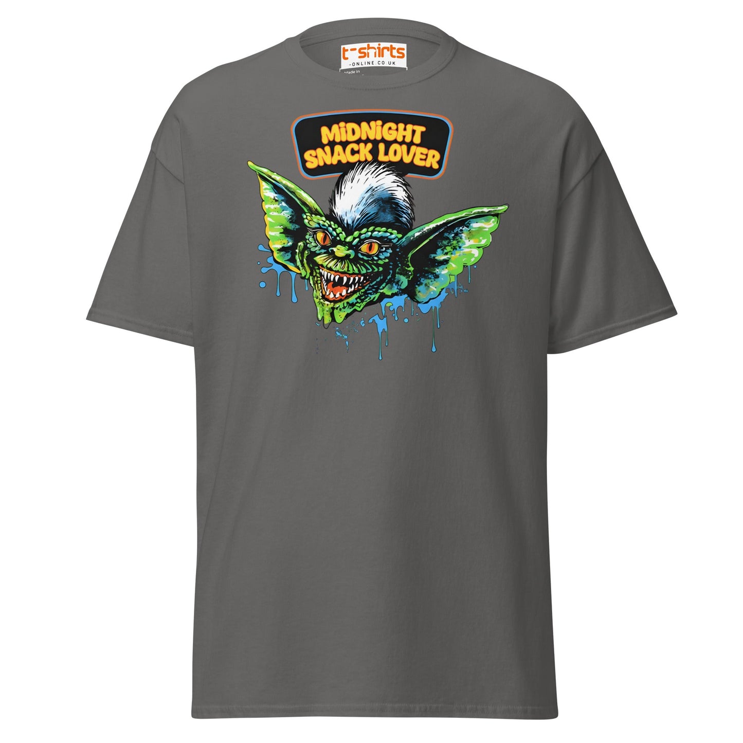 Midnight Snack Lover T-Shirt | Gremlins Movie Monster - Charcoal - T-Shirts Online