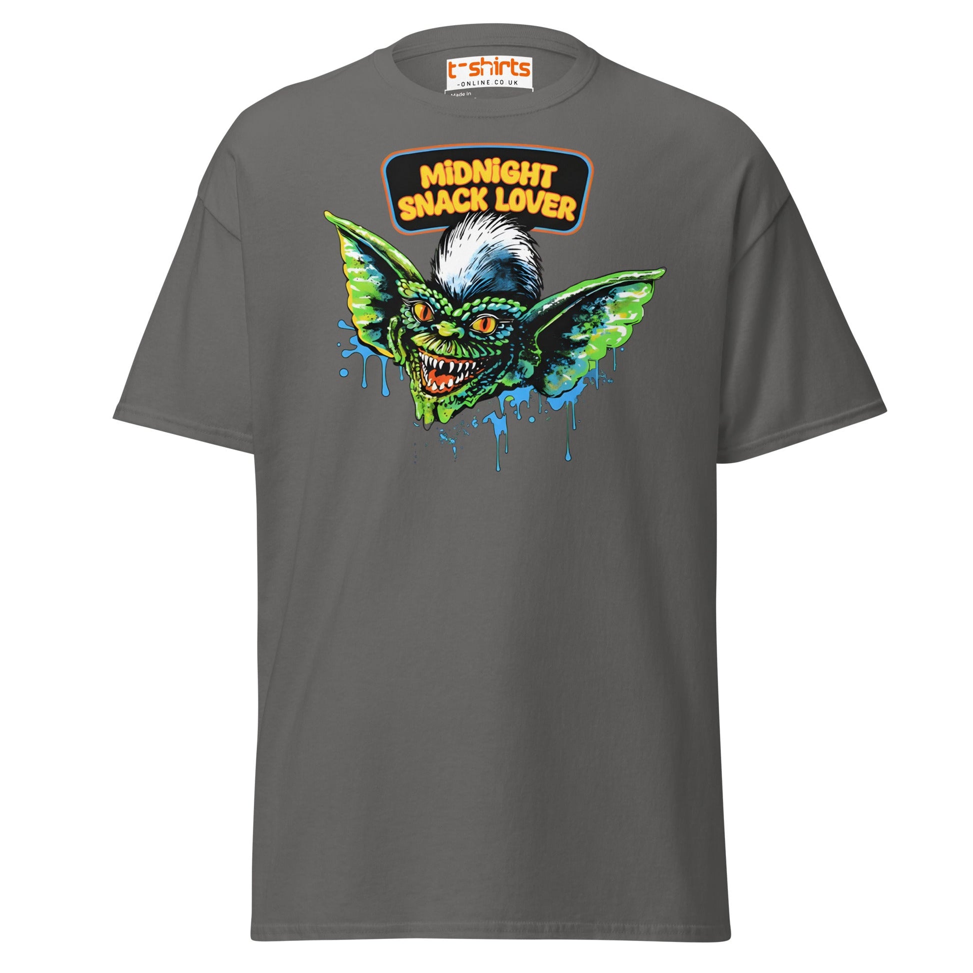 Midnight Snack Lover T-Shirt | Gremlins Movie Monster - Charcoal - T-Shirts Online