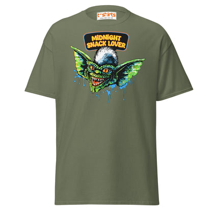 Midnight Snack Lover T-Shirt | Gremlins Movie Monster - Military Green - T-Shirts Online