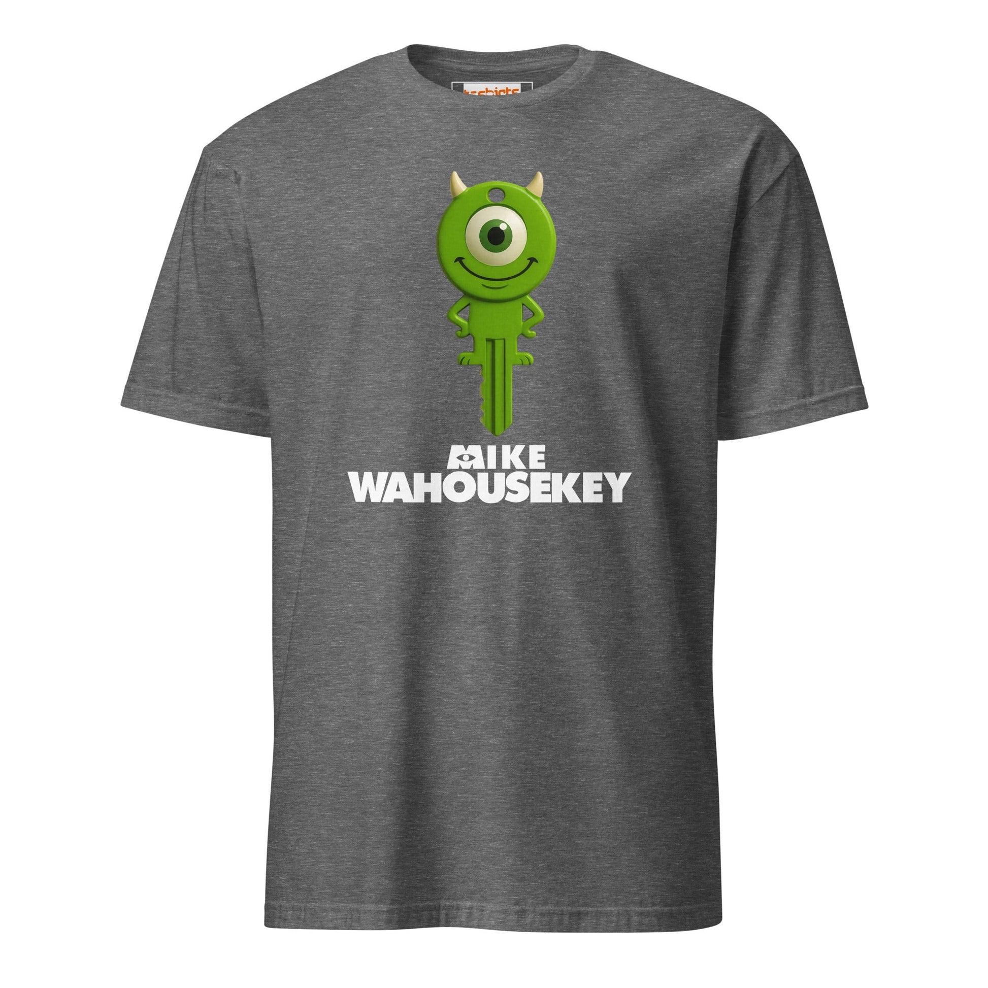Mike Wahousekey T-Shirt | Funny Movie Parody - Graphite Heather - T-Shirts Online