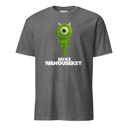 Mike Wahousekey T-Shirt | Funny Movie Parody - Graphite Heather - T-Shirts Online