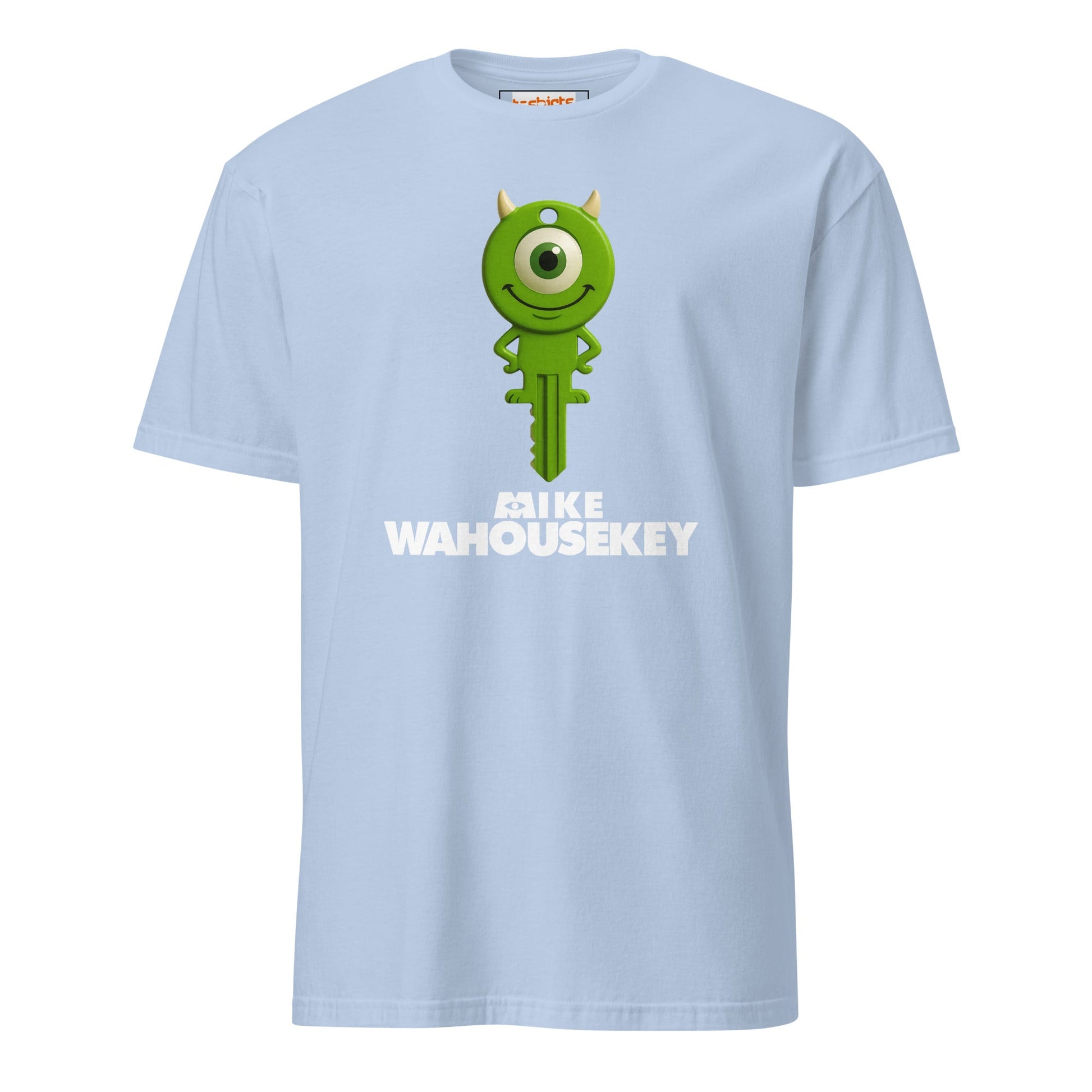 Mike Wahousekey T-Shirt | Funny Movie Parody - Light Blue - T-Shirts Online