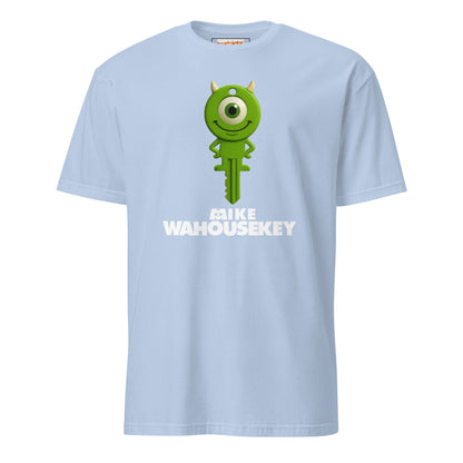 Mike Wahousekey T-Shirt | Funny Movie Parody - Light Blue - T-Shirts Online