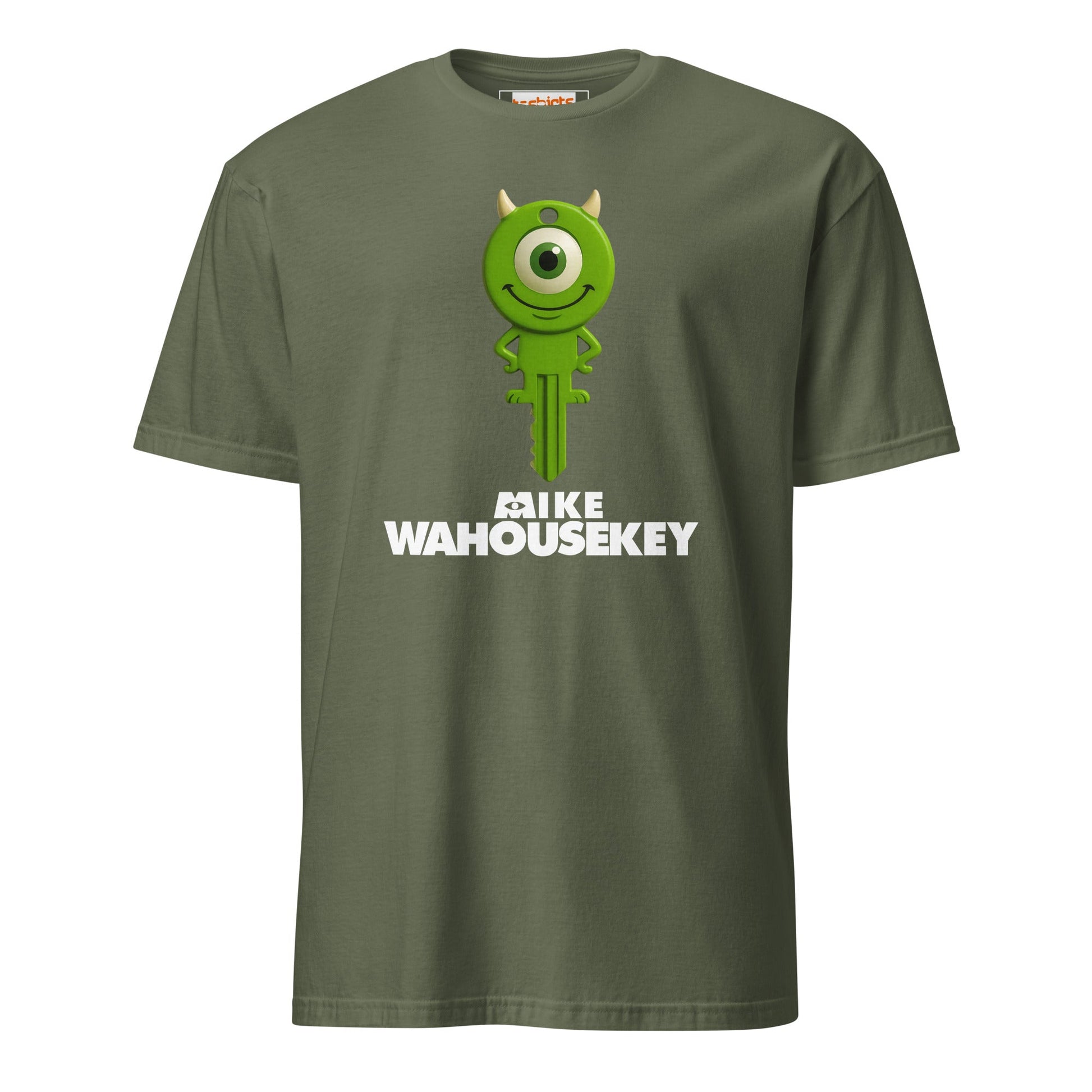 Mike Wahousekey T-Shirt | Funny Movie Parody - Military Green - T-Shirts Online