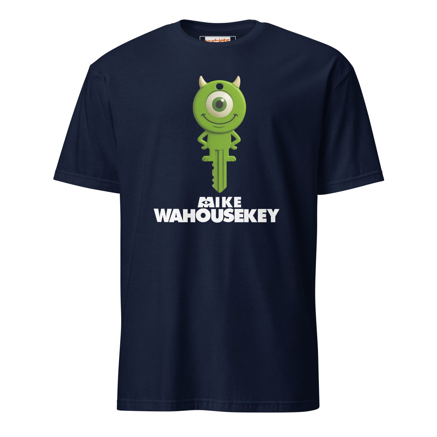 Mike Wahousekey T-Shirt | Funny Movie Parody - Navy - T-Shirts Online