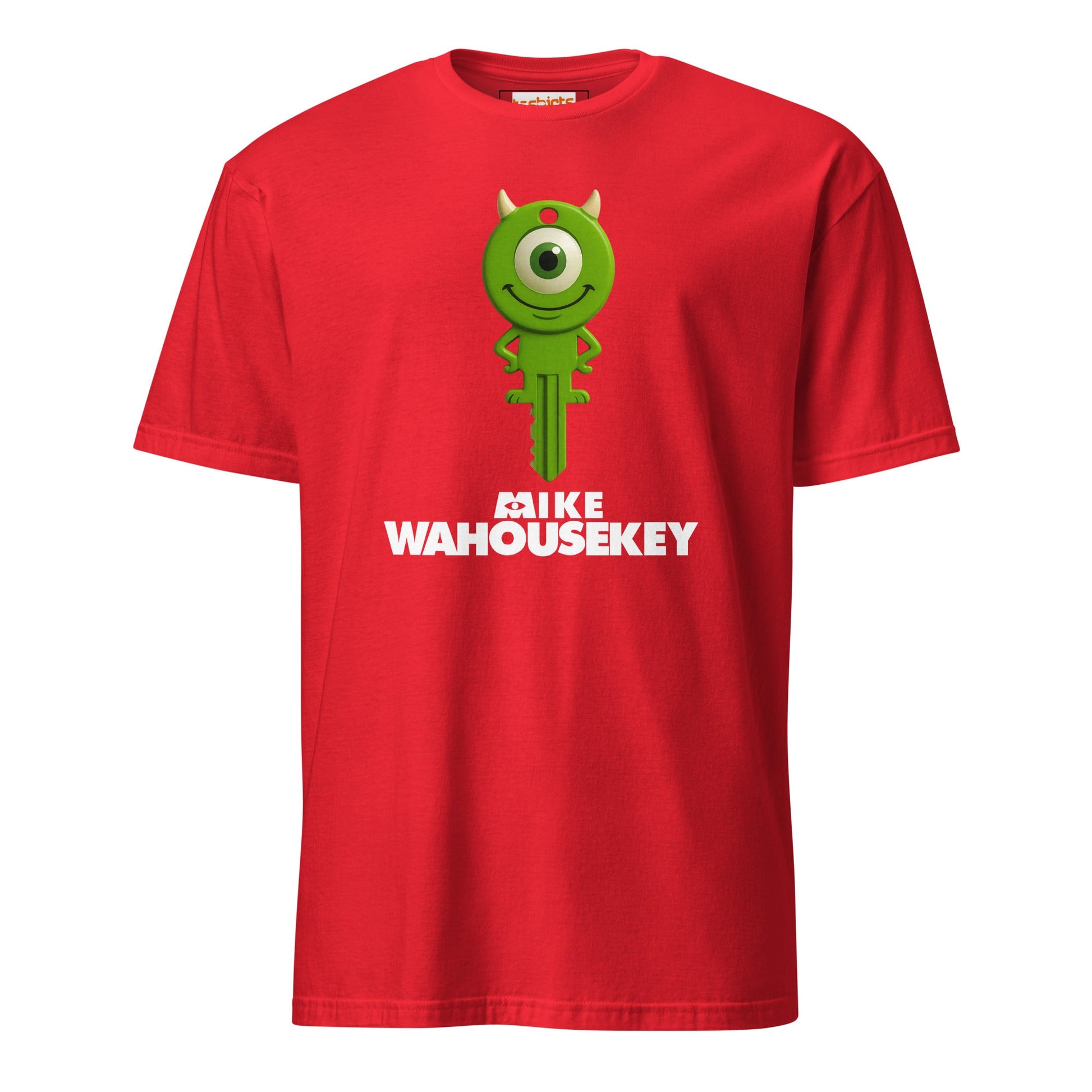 Mike Wahousekey T-Shirt | Funny Movie Parody - Red - T-Shirts Online