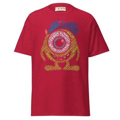Mike Wazowski Word Art T-Shirt - Cardinal - T-Shirts Online