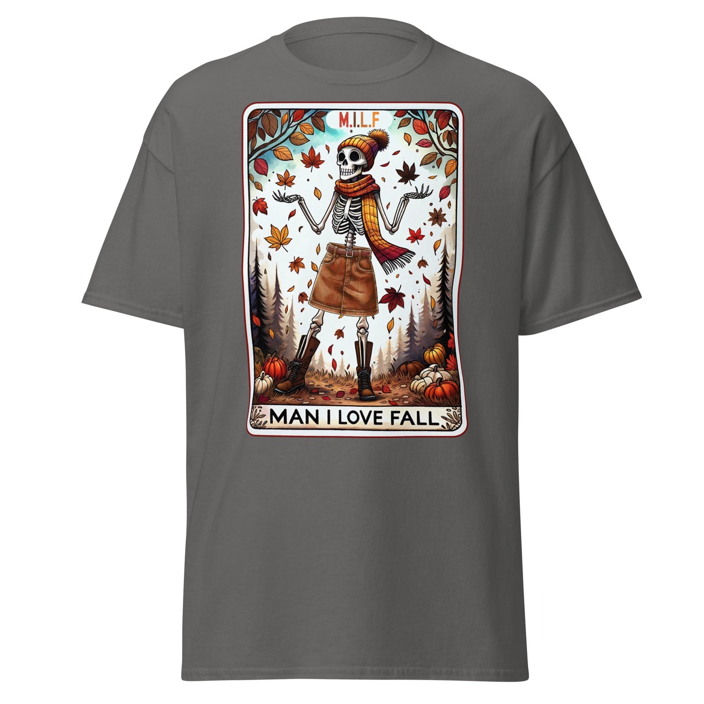 'MILF' Tarot | Tarot Card T-Shirt - Charcoal - T-Shirts Online