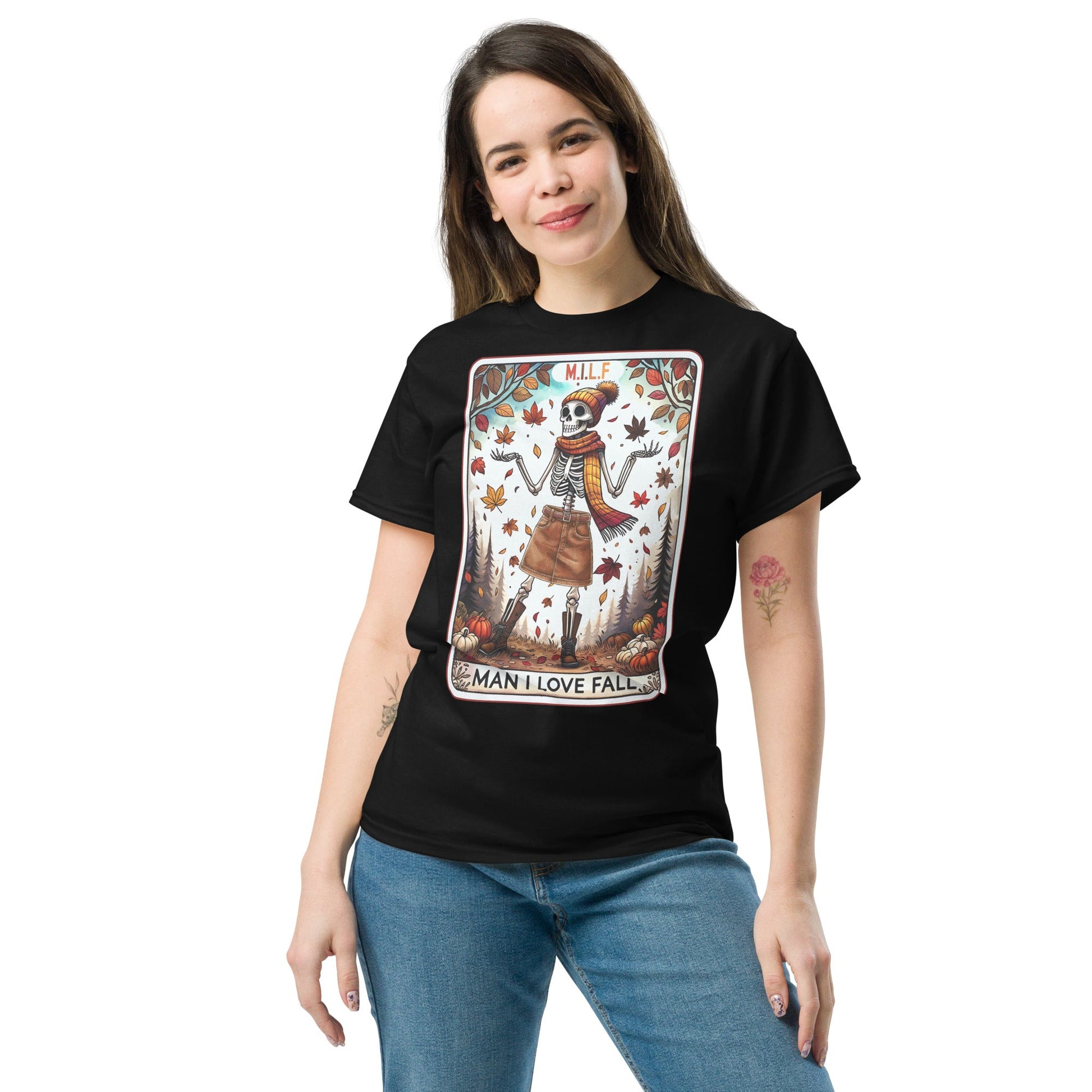 'MILF' Tarot | Tarot Card T-Shirt - Black - T-Shirts Online