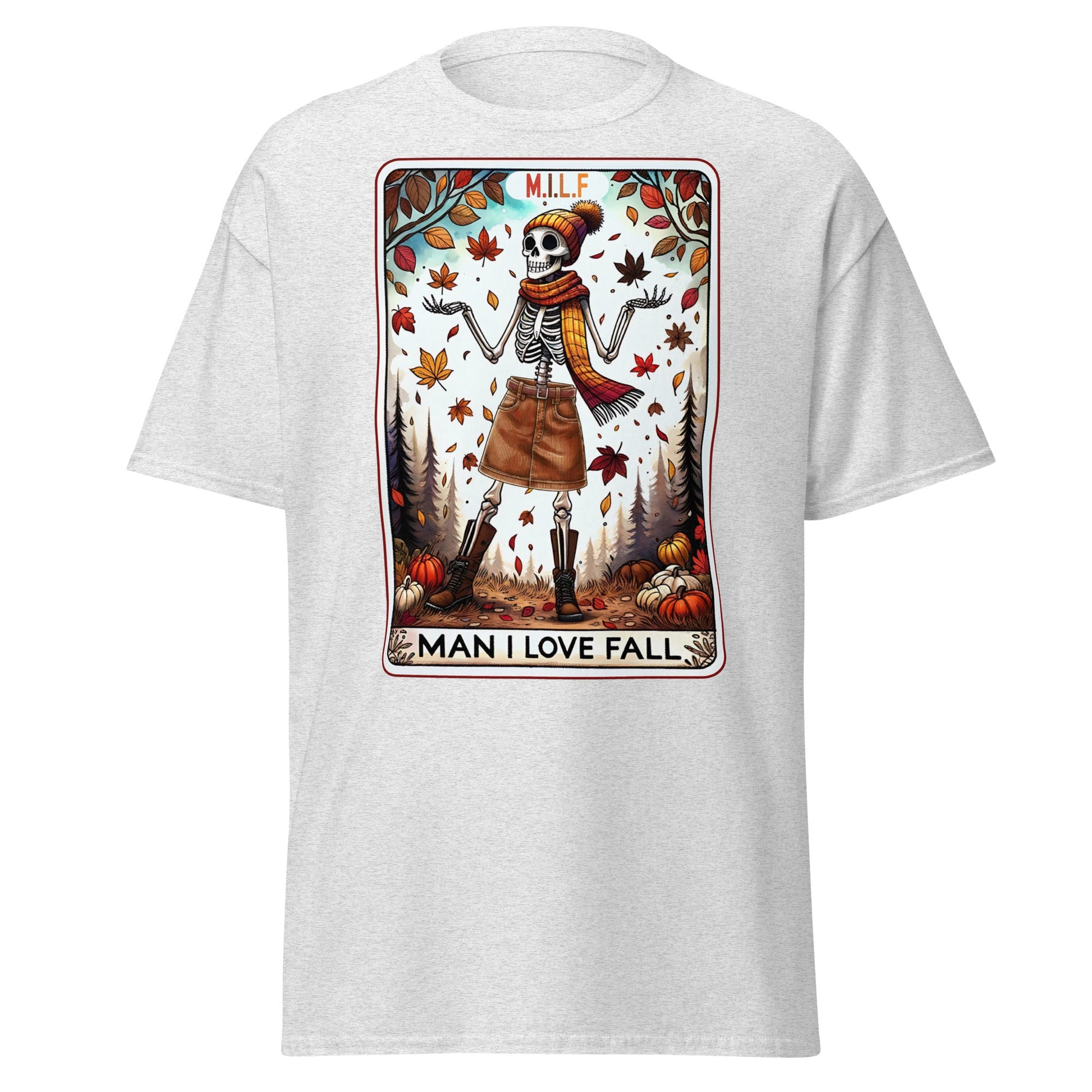 'MILF' Tarot | Tarot Card T-Shirt - Ash - T-Shirts Online