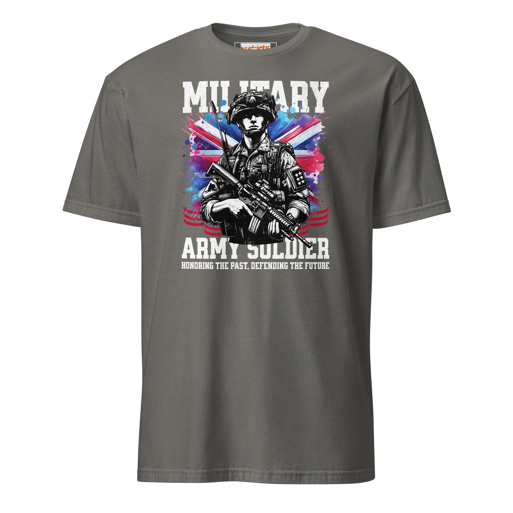 Military Army Soldier T-Shirt | Armed Forces Tee - Charcoal - T-Shirts Online