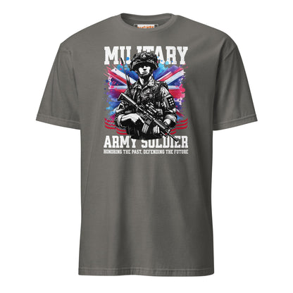Military Army Soldier T-Shirt | Armed Forces Tee - Charcoal - T-Shirts Online