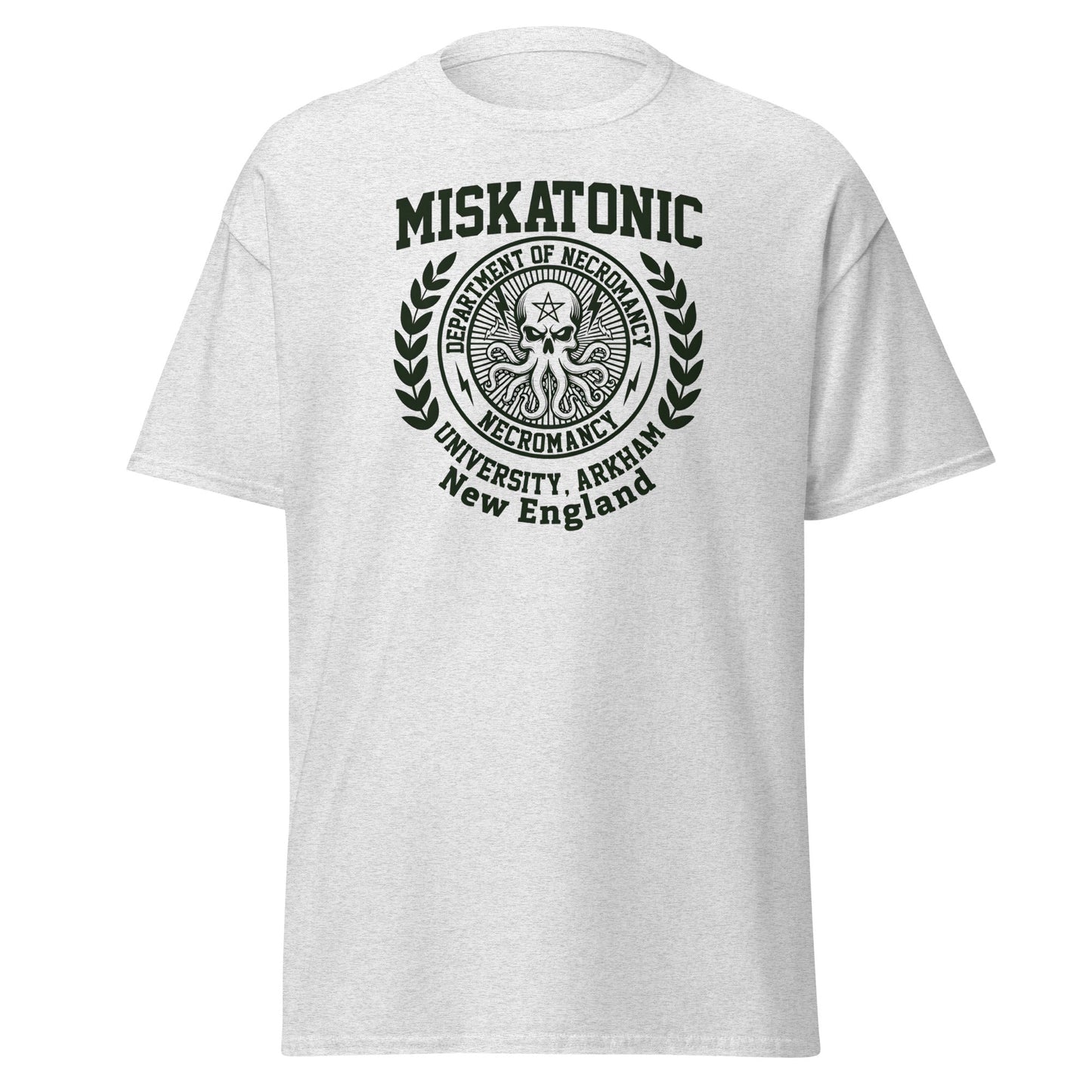 Miskatonic University Necromancy T-Shirt | Arkham Horror Apparel - Ash - T-Shirts Online