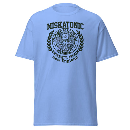 Miskatonic University Necromancy T-Shirt | Arkham Horror Apparel - Carolina Blue - T-Shirts Online