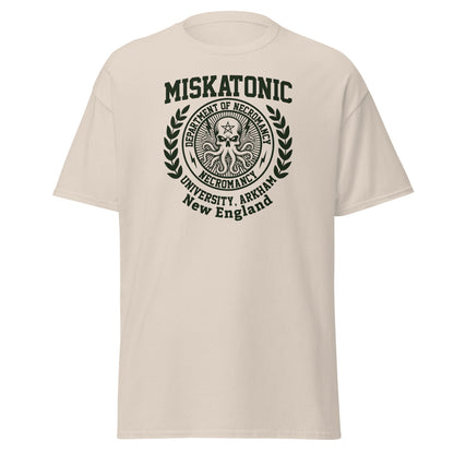 Miskatonic University Necromancy T-Shirt | Arkham Horror Apparel - Natural - T-Shirts Online